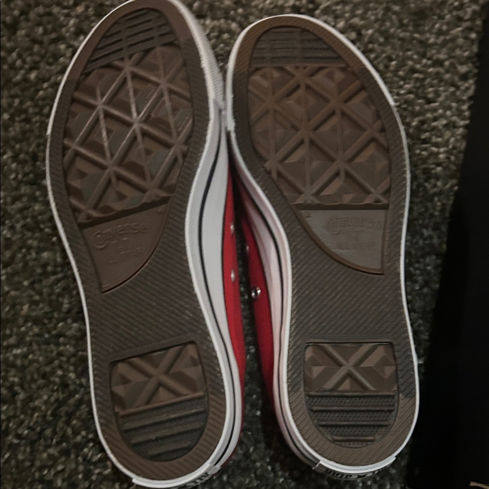 Converse Women Red and White Sneakers - Picture 7 of 7